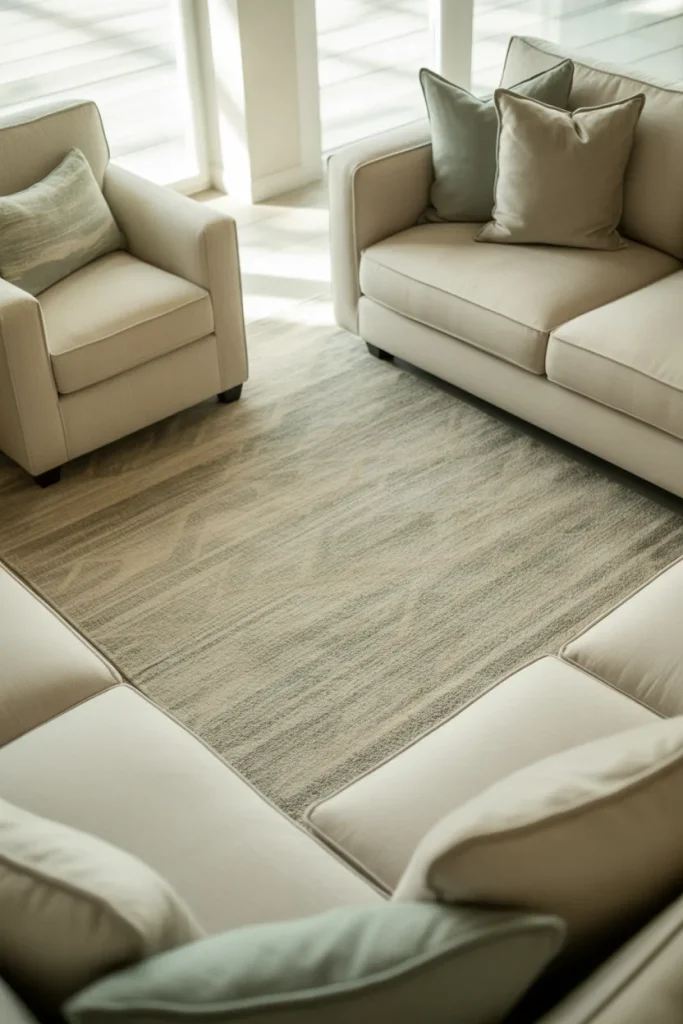 6. Choose the Right Size Rug