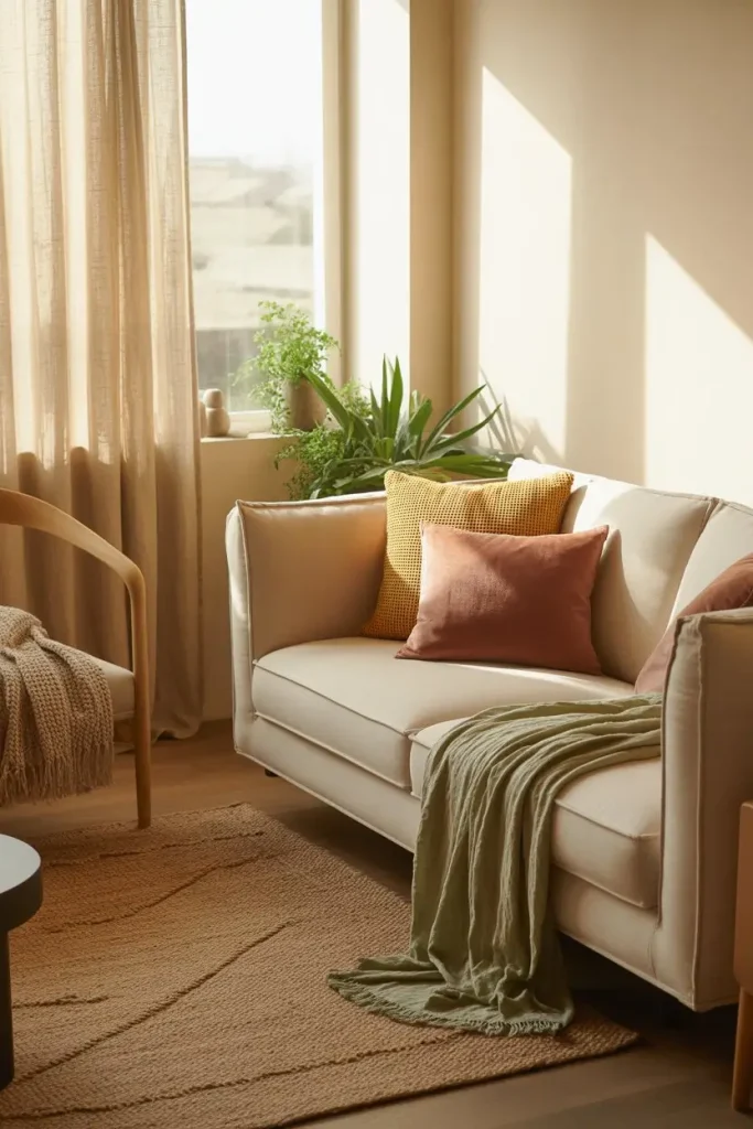 6. Soft Textures That Add Warmth Without Bulk