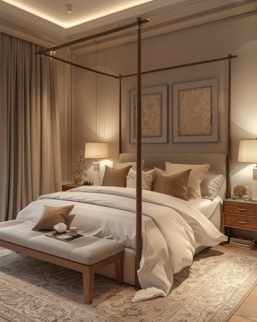 7. Bedroom Layout with the Bed as the Main Anchor