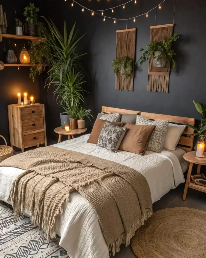 7. Boho Chic Beds with Eclectic Charm