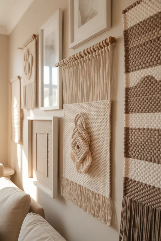 7. Fabric Wall Art for Soft Texture