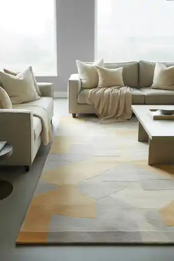 7. Rugs That Add Warmth and Reduce Echo