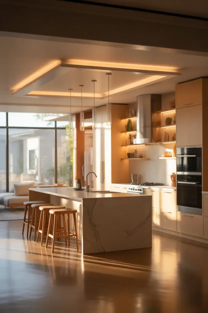 7. Smart Lighting That Shapes the Space