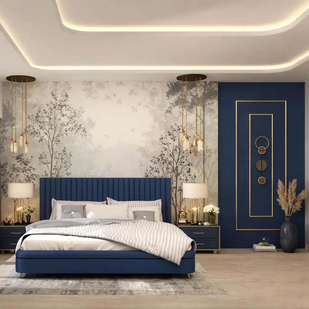 8. Calm Blue Bedroom Aesthetic