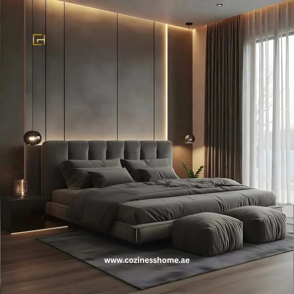 8. Grey Upholstered Beds for Comfort