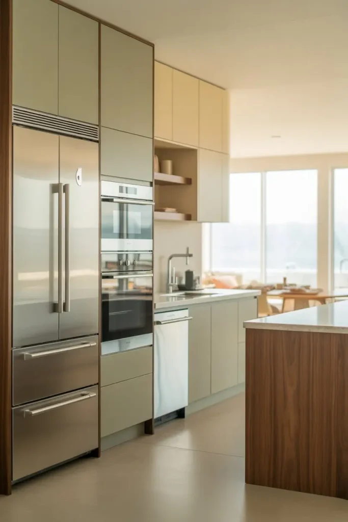8. Integrated Appliances for a Smooth Look