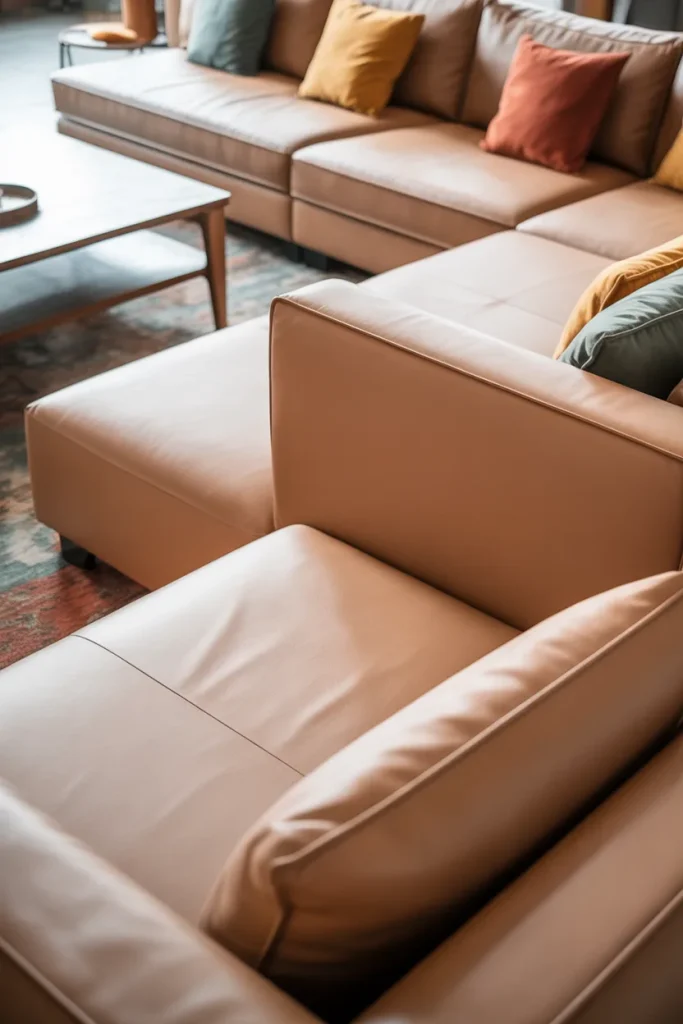 8. Two-Tone Sofas for Visual Interest