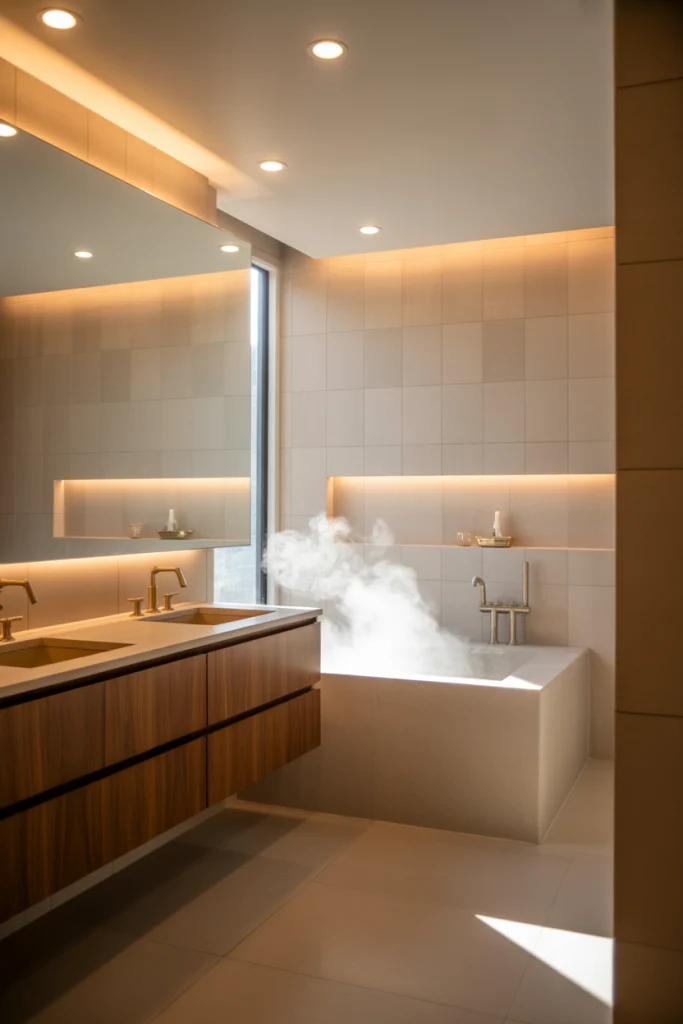 9. Layered Lighting for Mood and Function