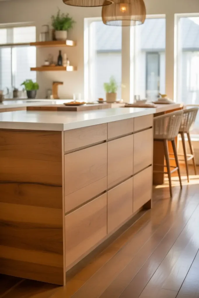 9. Light Wood Adds Warmth and Texture