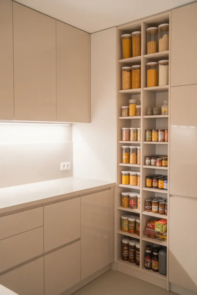 9. Small Kitchen Food Pantry Ideas That Save Space