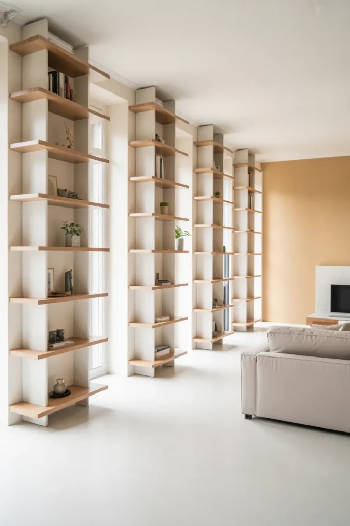 9. Use Vertical Storage to Save Floor Space