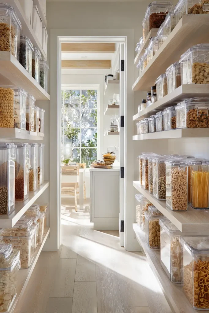 Clear Containers for Visual Order