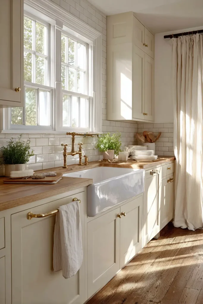 Farmhouse Sinks as Vintage Kitchen Anchors