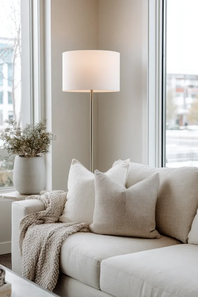 Floor Lamps in Neutral Color Palettes