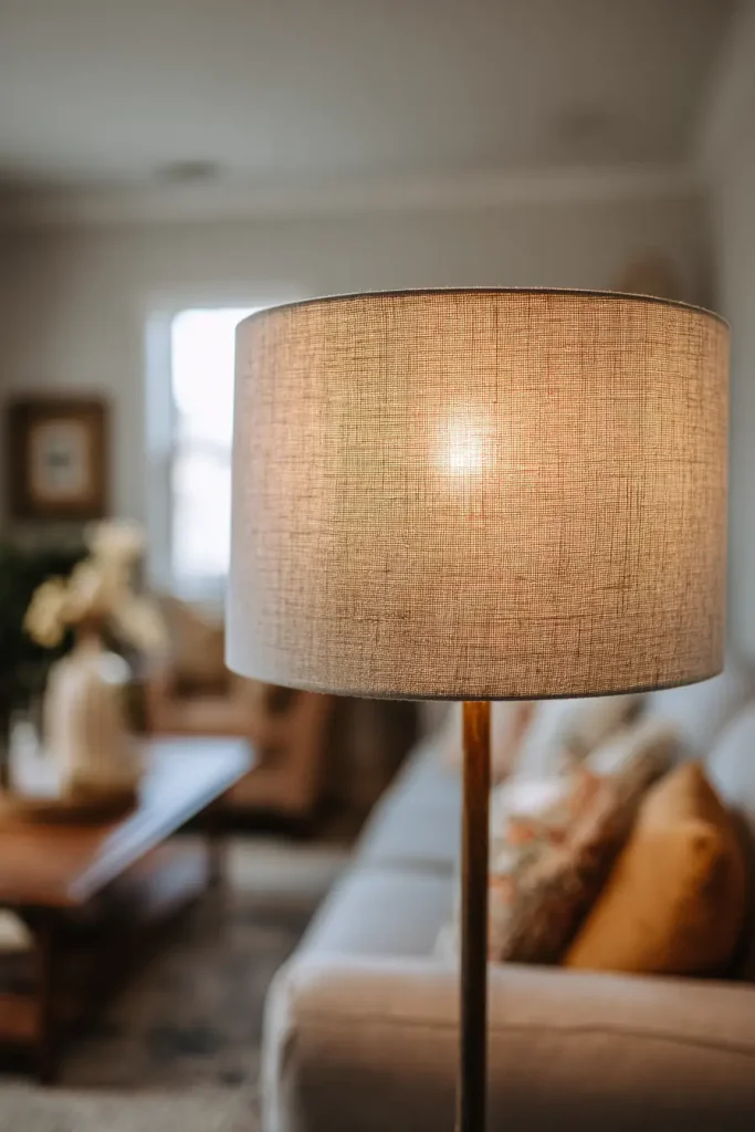Floor Lamps with Fabric Shades for Cozy Vibes