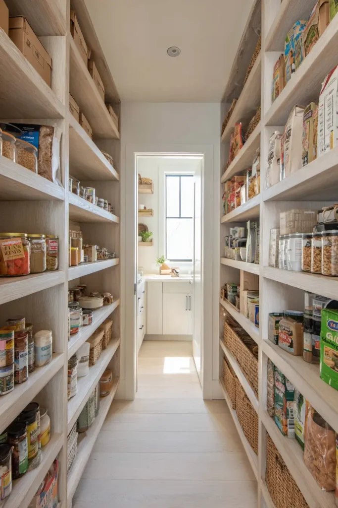 Floor-to-Ceiling Shelves for Vertical Storage