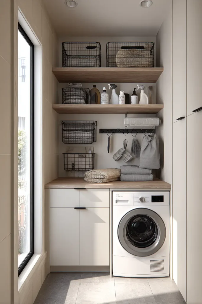 Fold-Down Drying Racks That Disappear When Not in Use