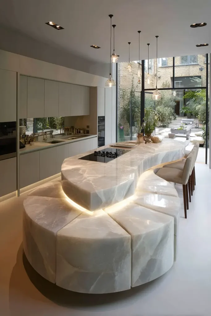 High-End Kitchens with Statement Islands