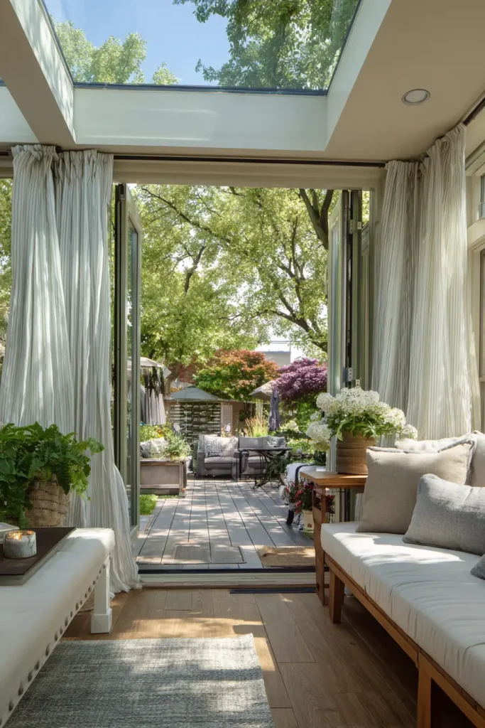 Indoor Outdoor Sunroom Connection