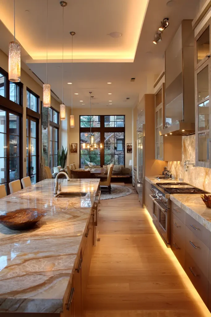 Luxury Kitchen Lighting That Feels Layered