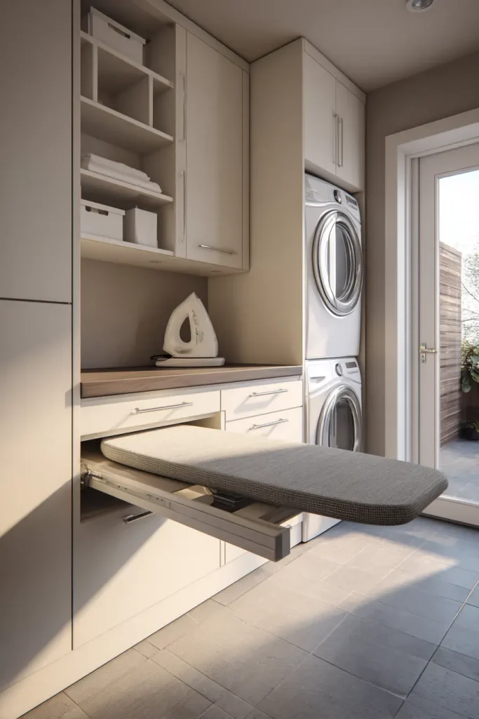 Pull-Out Ironing Boards for Convenience
