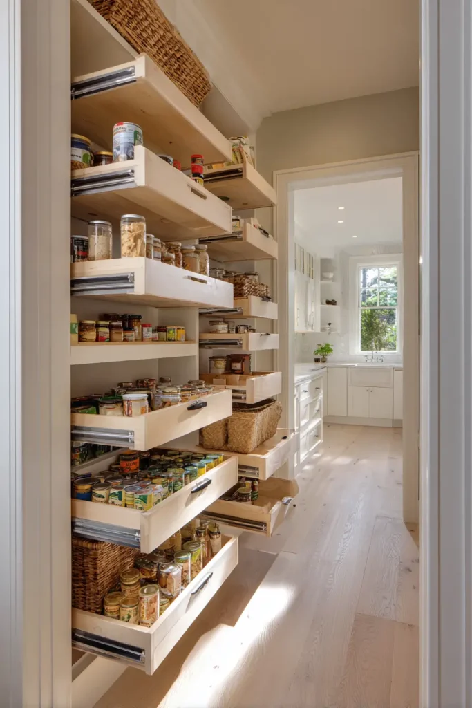 Pull-Out Shelves for Deep Corners
