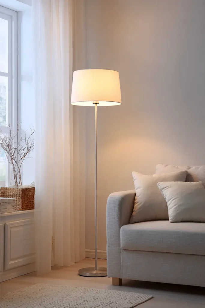 Slim Floor Lamps for Small Living Rooms