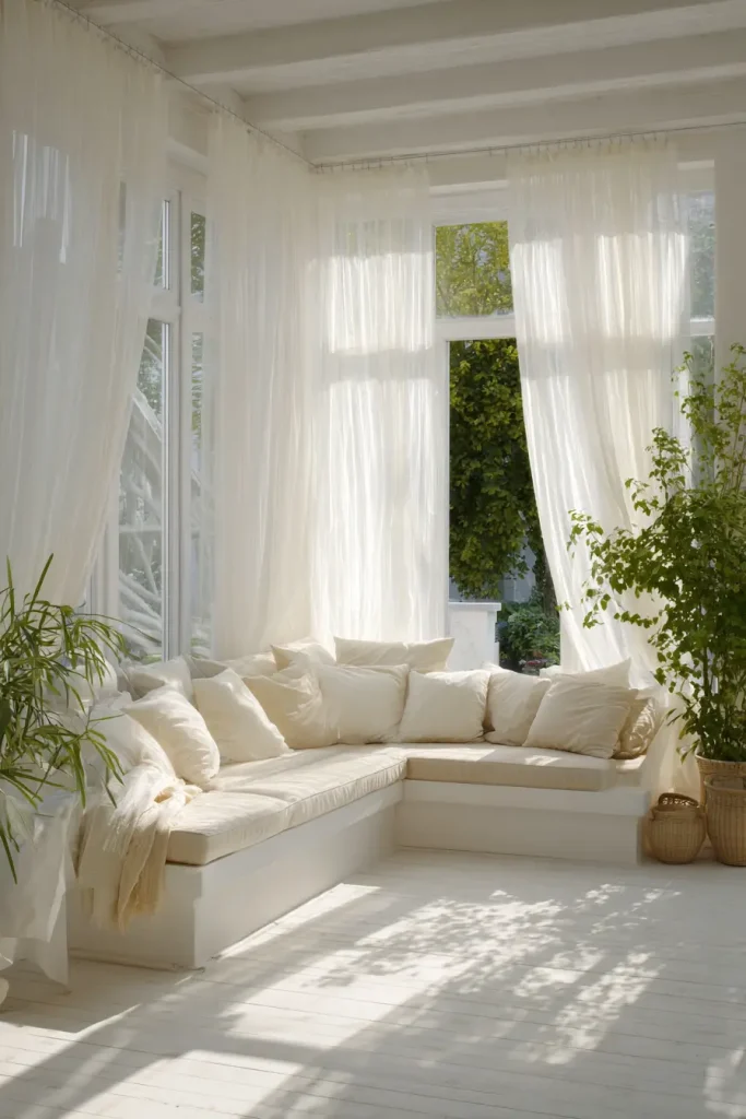 Soft Curtains and Light Shades