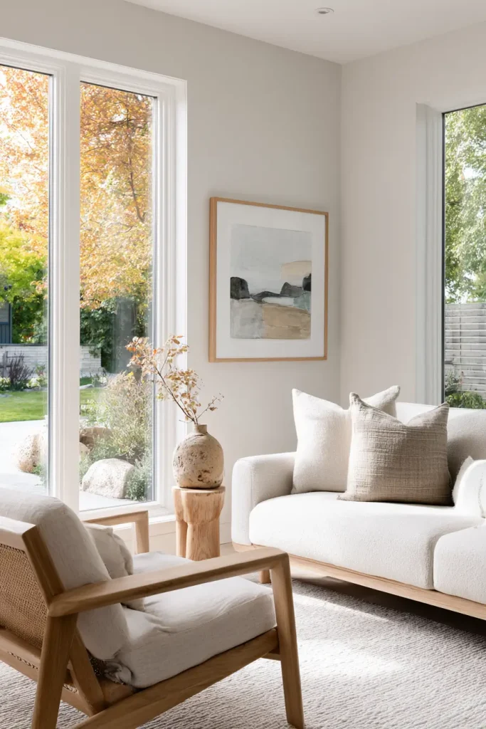 Sunroom with Artistic Touches