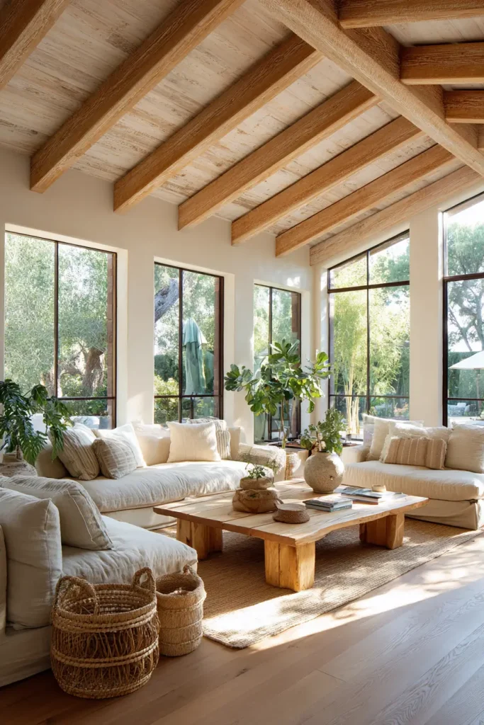 Sunroom with Natural Wood Warmth