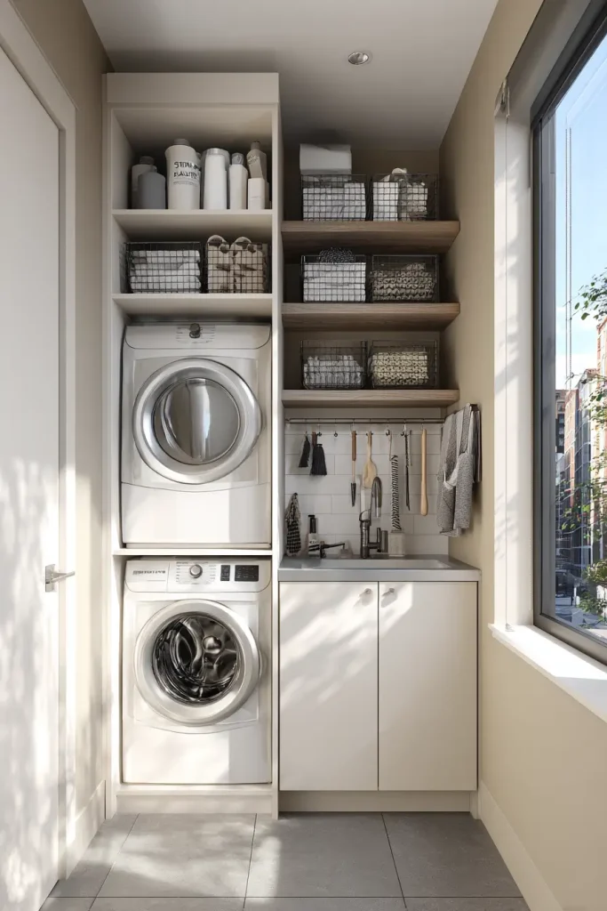 1. Vertical Storage to Maximize Small Spaces