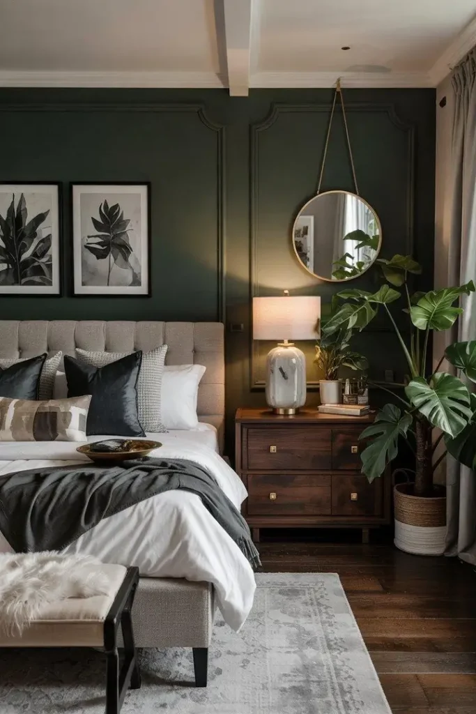 10. Design a Built-In Headboard Wall with Storage