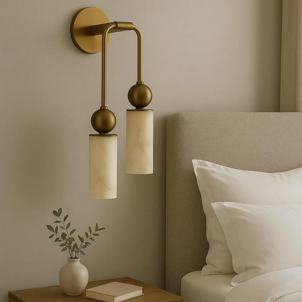 10. Wall Sconces with Built-In USB Ports