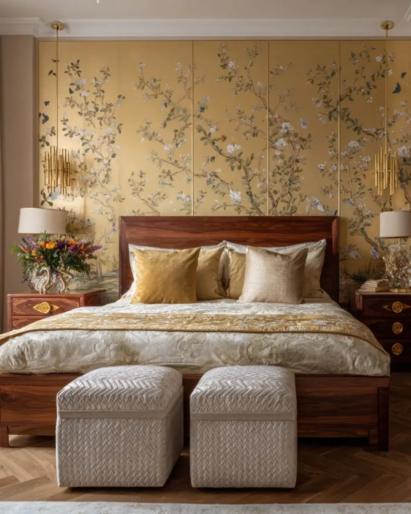 11. Add Metallic Accents That Catch Light