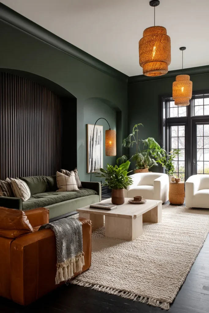 12. Black Iron Floor Lamps (Arched Style)