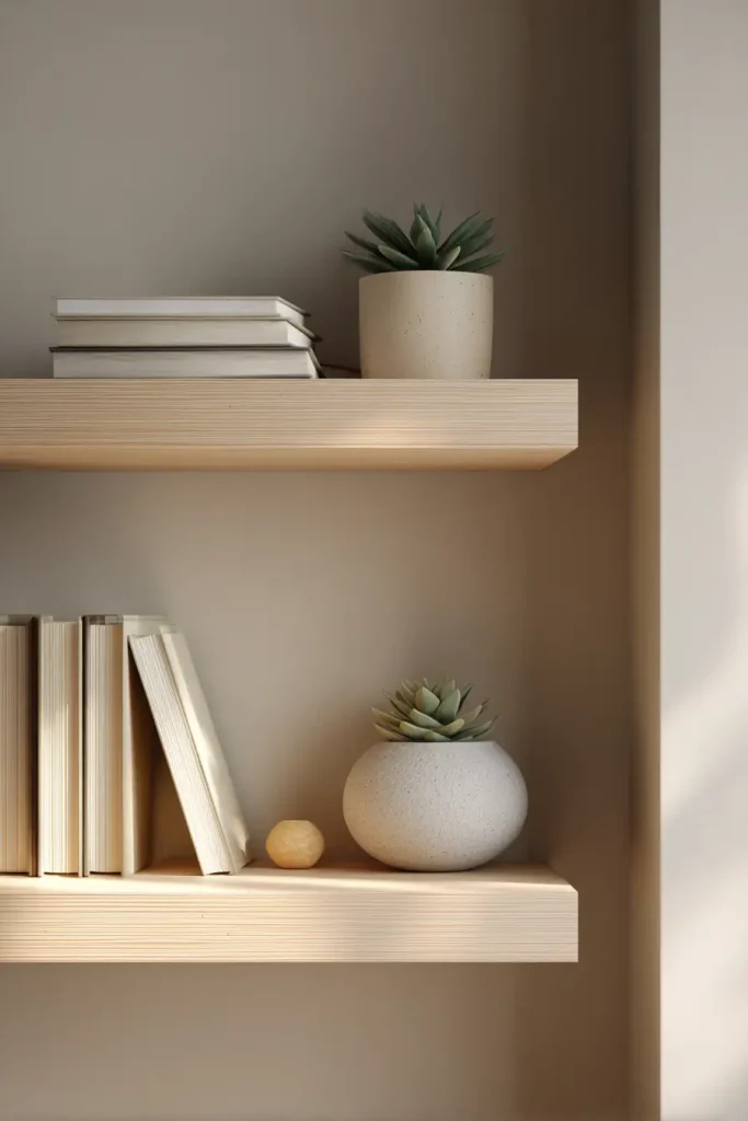 12. Minimal Shelf Styling