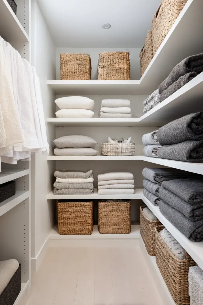 12. Vertical Shelf Stacking for Extra Storage