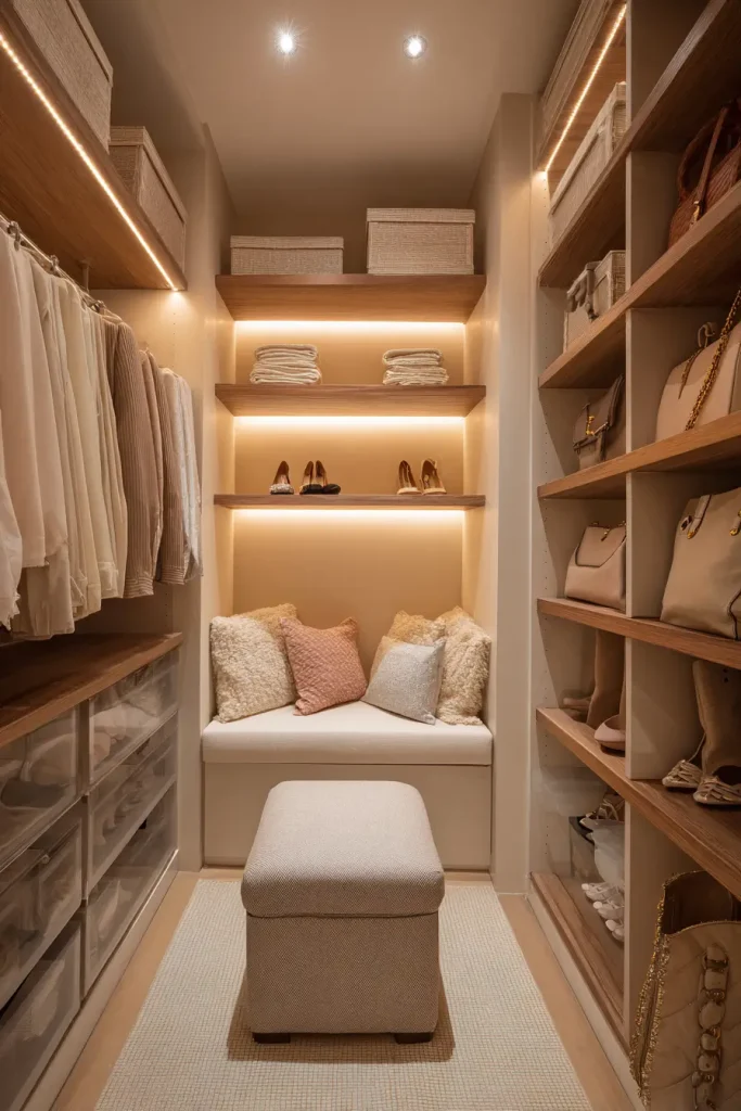 13. Add Seating with Hidden Storage