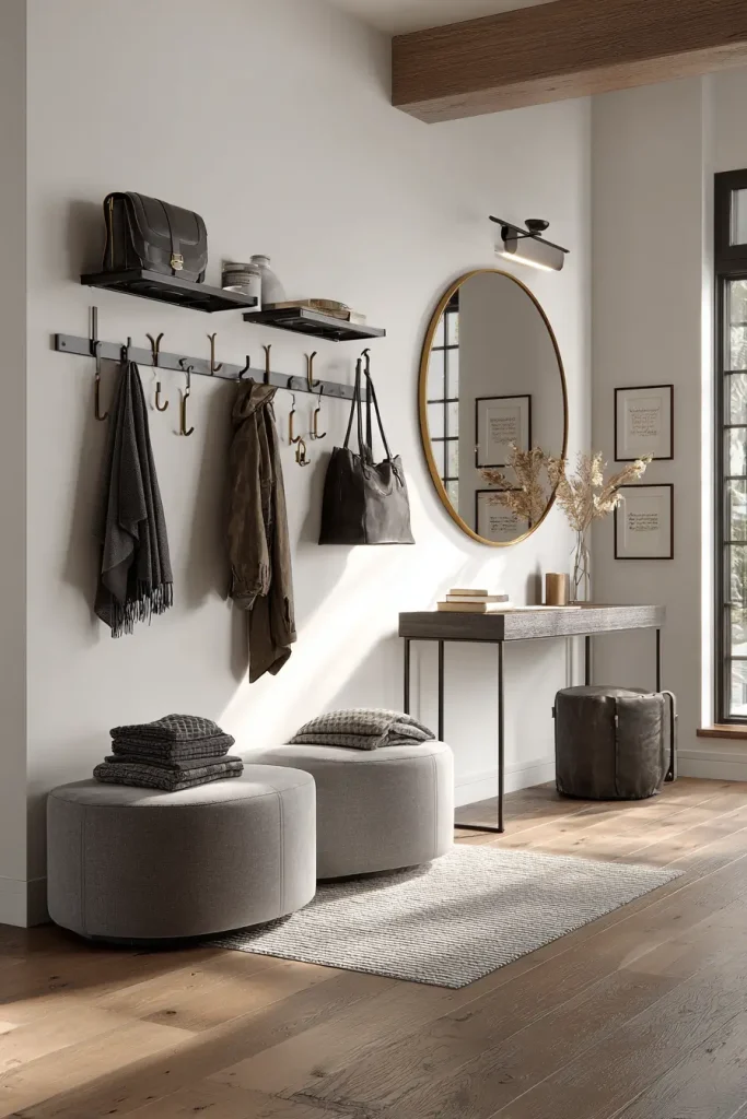 15. Add Decorative Hooks for Practical Style