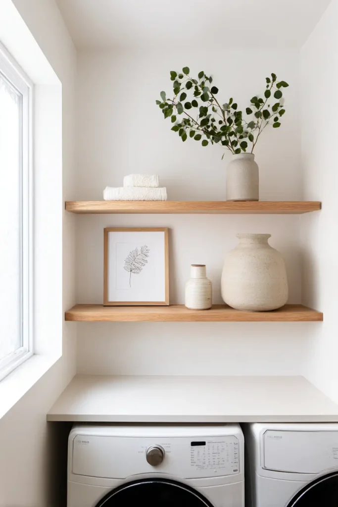 15. Dark Shelves for Contrast and Depth