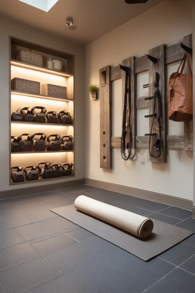 16. How to Set Up a Mini Home Gym in One Corner