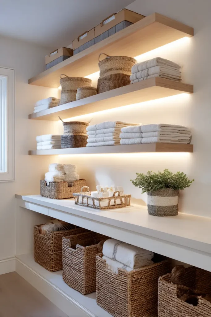 16. Shelves with Integrated Lighting