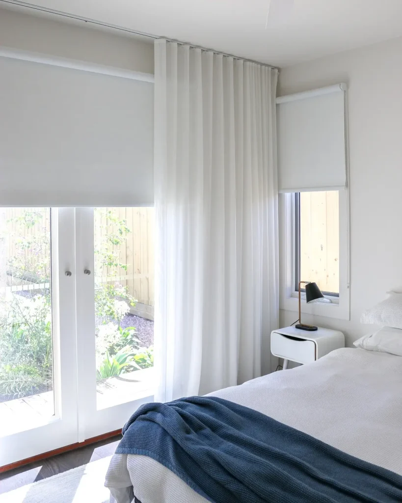 17. How to Mix Blinds and Curtains for Better Function