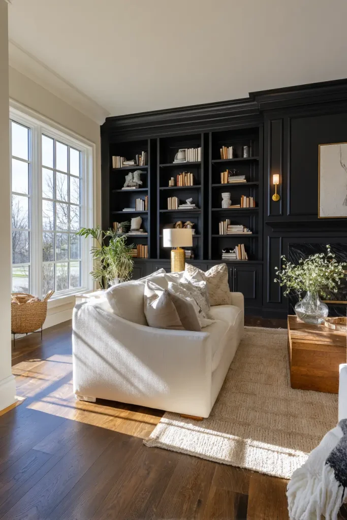 18. Classic Black Accent for High Contrast