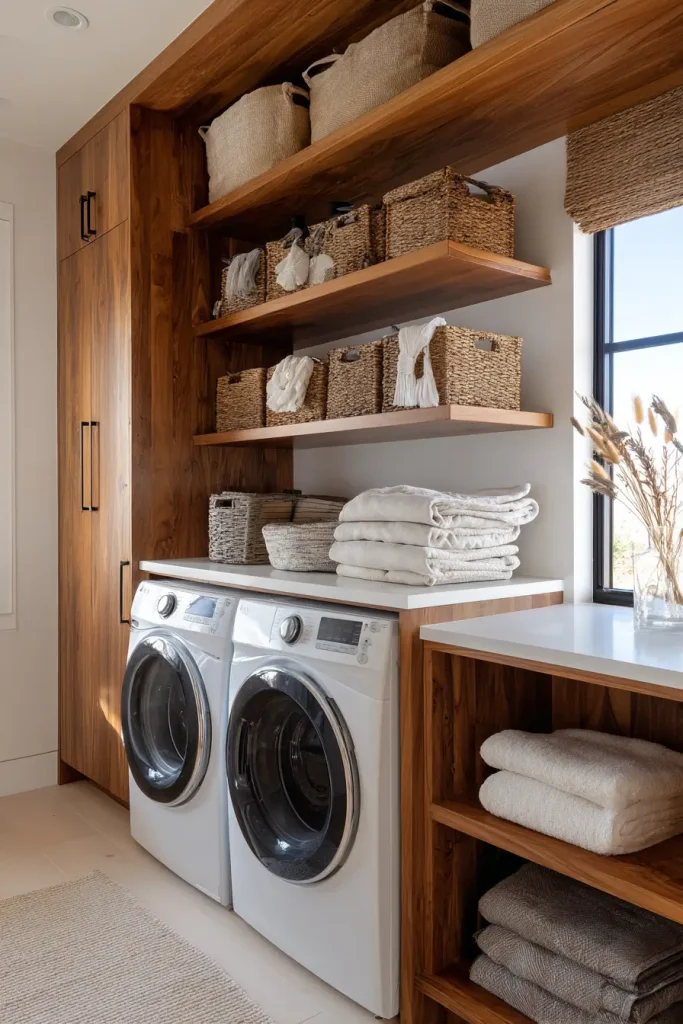 18. Shelves That Match Cabinet Finishes