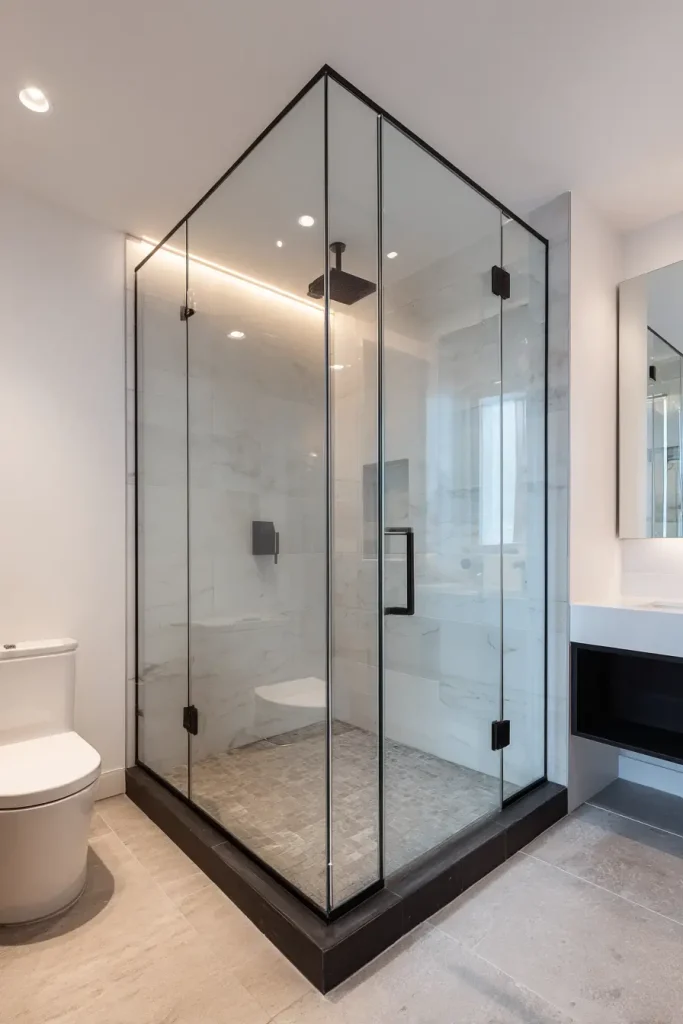3. Choose a Frameless Glass Shower