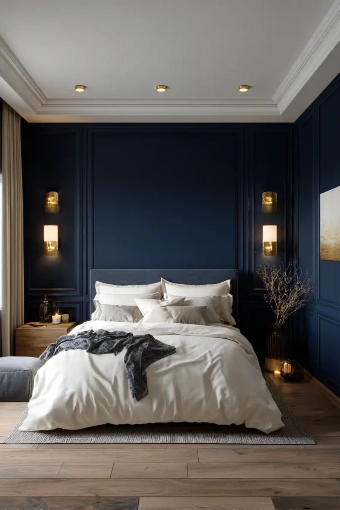 3. Deep Navy Blue for Modern Luxury