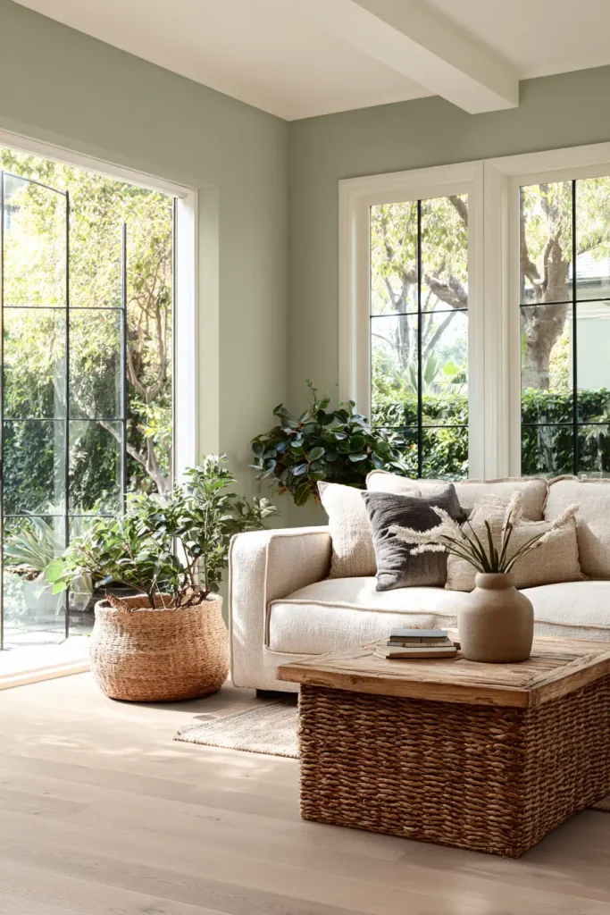 4. Earthy Sage Green for Calm Energy