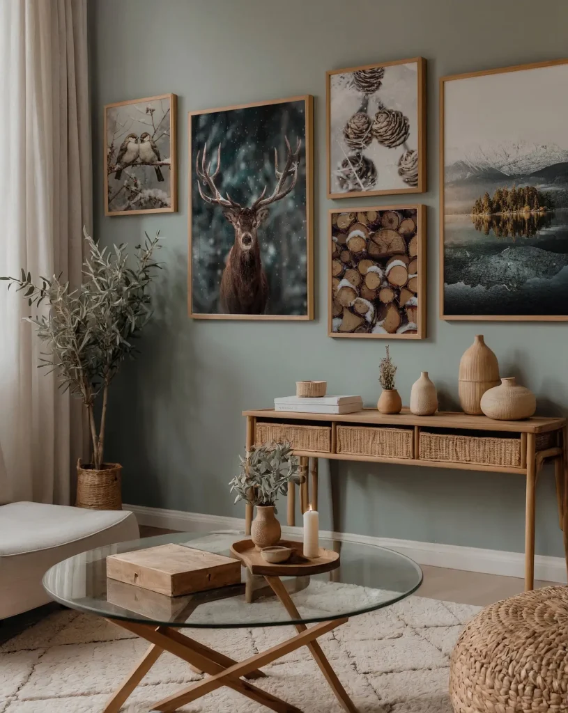 4. Minimalist Gallery Wall in Monochrome