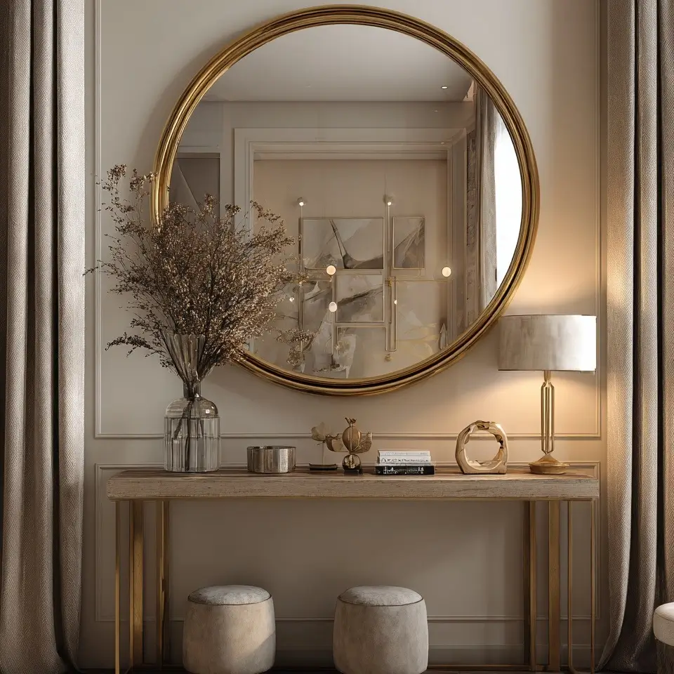 4. Sage Green and Gold Accents for a Luxe Feel